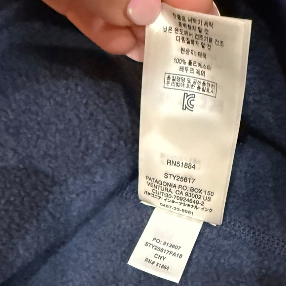 Patagonia Better Sweater Navy Blue Fleece 1/4 Zip Jacket Womens Size Small - Picture 7 of 7